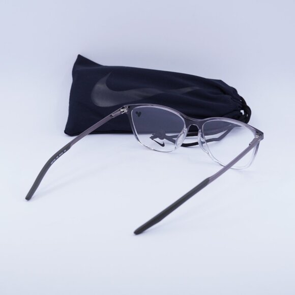 NIKE 7284 025 Square Eyeglasses 54mm - Dark Grey/Cargo Khaki - Picture 8 of 8